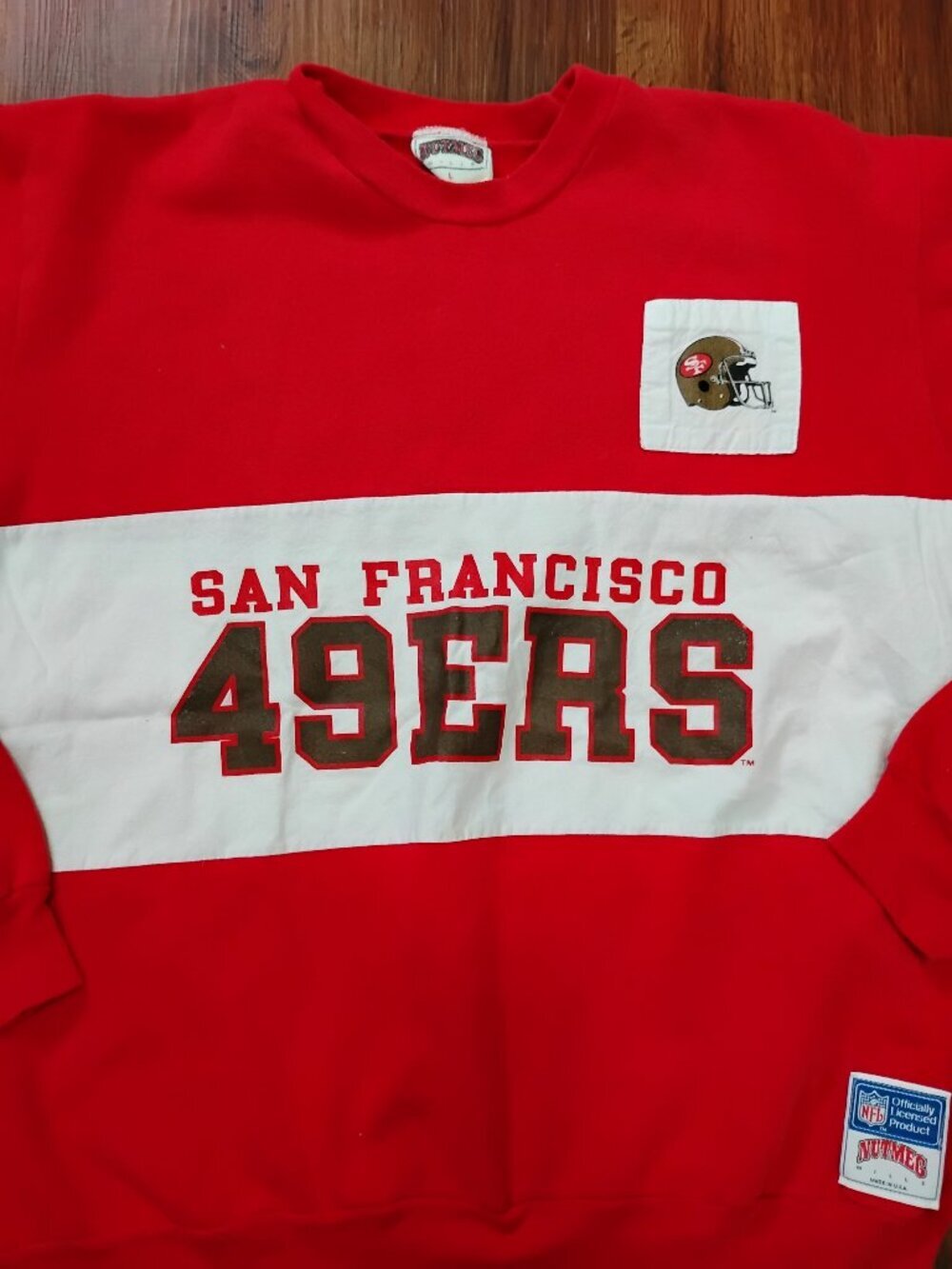 Vintage Nutmeg Mills San Francisco 49ers Crewneck Sweatshirt